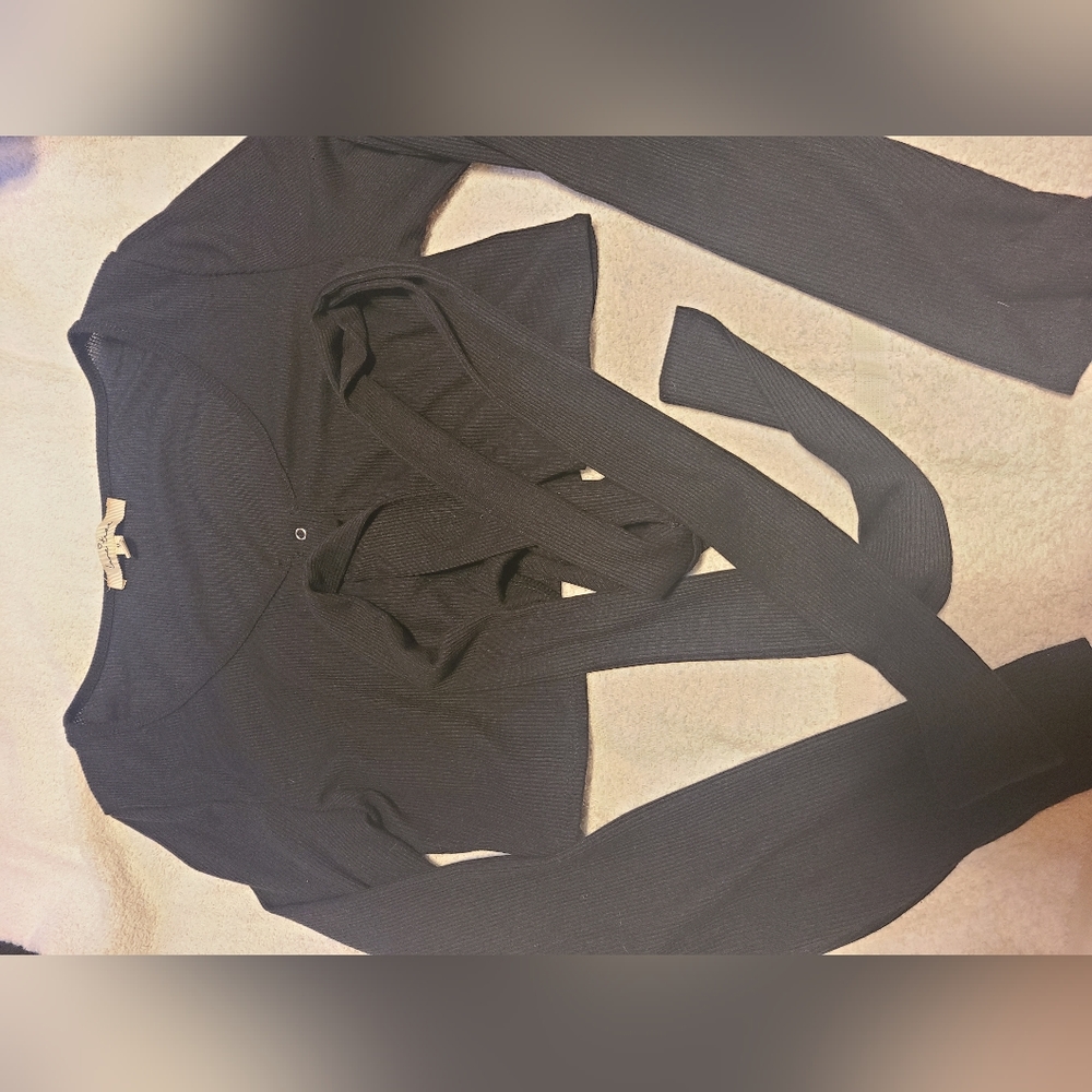 Love Tree Long Sleeve Crop Top
